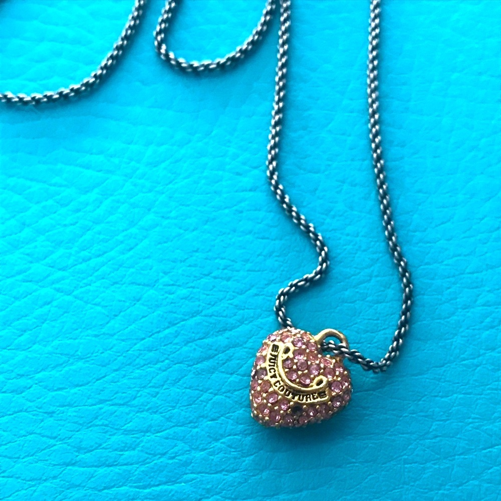 JUICY COUTURE PINK GEM Necklace (18”)